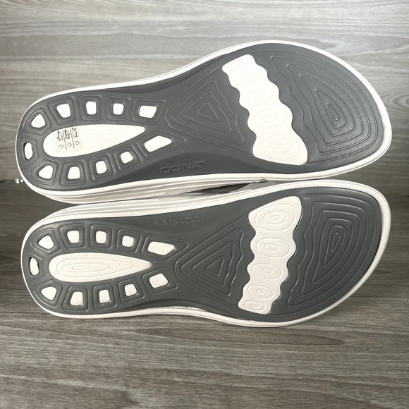 Aetrex Sandals Women’s 11 White Flip Flops Lynco Orthotic Arch Support Comfort - Picture 7 of 15